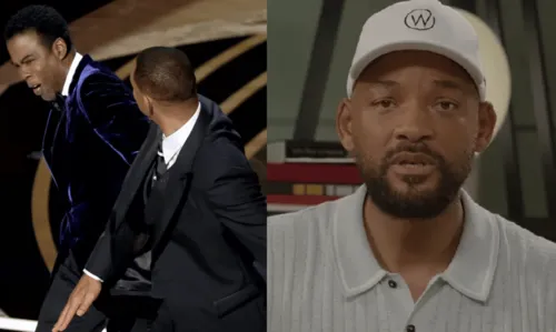 
				
					Will Smith fala sobre tapa que deu em Chris Rock no Oscar em vídeo: 'Meu comportamento foi inaceitável'
				
				