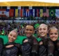 
                  Seleção feminina é campeã por equipes no Pan de ginástica artística