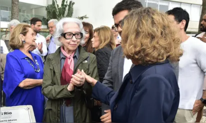 
		Fernanda Montenegro participa de homenagem ao autor Gilberto Braga