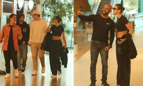 
				
					Tá rolando? Bruna Marquezine e Xolo Maridueña são vistos em passeio por shopping do Rio
				
				
