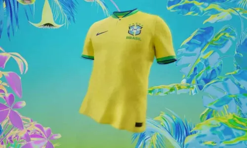 
				
					Inspirada na onça, camisa que seleção brasileira usará na Copa do Catar é divulgada pela CBF
				
				