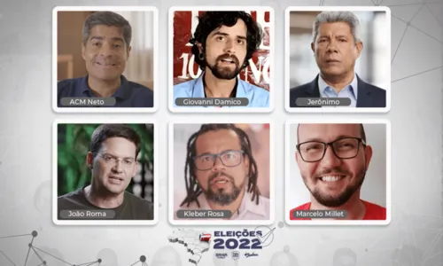 
				
					Governo da Bahia: confira entrevistas com os seis candidatos ao cargo
				
				