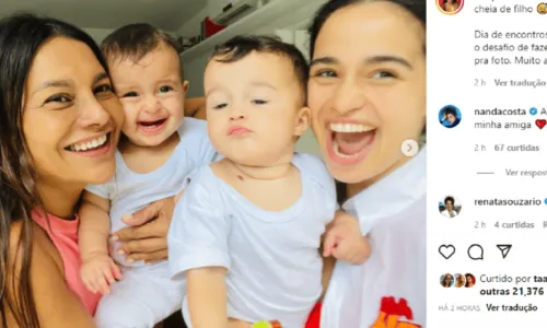 
				
					Dira Paes visita filhas gêmeas de Nanda Costa e relembra parceria em 'Salve Jorge': 'Morena tá viva e cheia de filho'
				
				