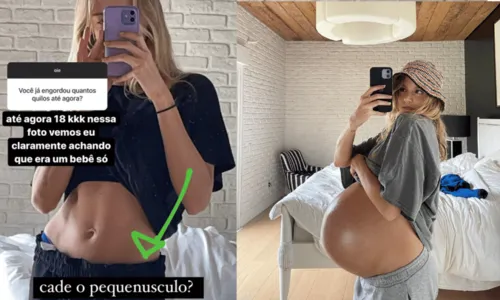 
				
					Isa Scherer, filha de Xuxa, choca web com barriga no 8º mês de gestação e brinca: 'Não tem limites'
				
				
