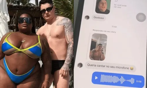 
				
					Jojo Todynho mostra mensagens que marido recebe e dá bronca em seguidora: 'Você se respeite'
				
				