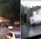 
                  Vídeo: carro é destruído por incêndio na Estrada do Derba, em Salvador