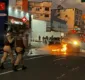 
                  Viatura pega fogo em estacionamento de farmácia e fica destruída em Salvador