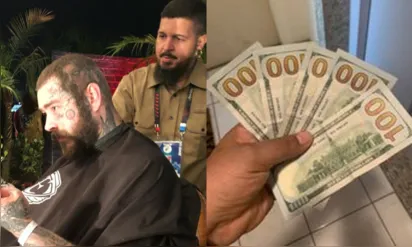 
		Barbeiro baiano que cortou cabelo de Post Malone faz tatuagem em homenagem ao astro