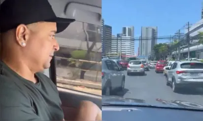 
		Xanddy se envolve em batida de carro em Salvador e motorista tem reação inusitada; confira