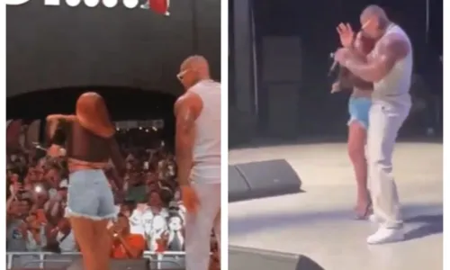 
				
					Com blusa transparente, Anitta participa de show de Léo Santana em Miami
				
				