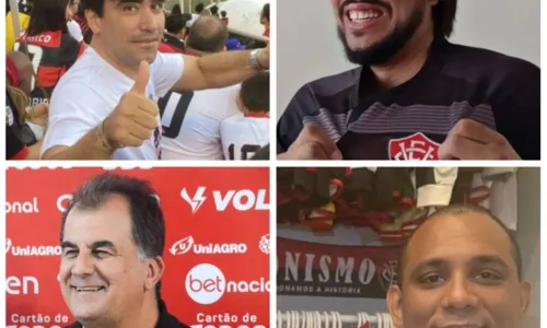 
				
					Conheça os quatro candidatos à presidência do Esporte Clube Vitória
				
				
