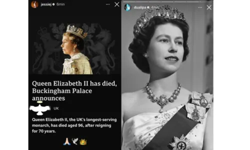 
				
					Famosos e autoridades lamentam morte da Rainha Elizabeth II: 'Profunda tristeza'
				
				