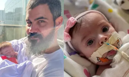 
				
					Filha caçula de Juliano Cazarré, Maria Guilhermina, de 3 meses, passará por nova cirurgia no coração
				
				