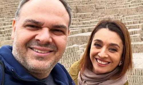 
				
					Catia Fonseca comenta rumores de que era amante do atual marido: 'Saindo de um relacionamento'
				
				