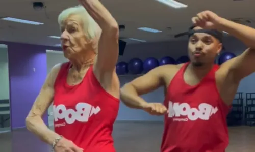 
				
					Influenciadora de 80 anos viraliza ao meter dança com pagodão baiano; veja vídeo
				
				