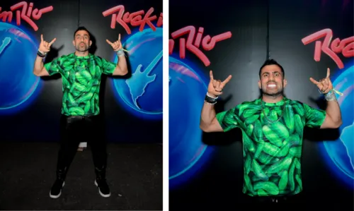 
				
					FOTOS: veja os principais looks dos famosos no 1º dia de Rock in Rio
				
				