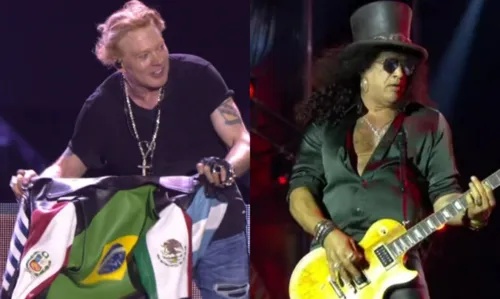 
				
					Famosos curtem show de Guns n' Roses no quarto dia de Rock in Rio; confira fotos
				
				