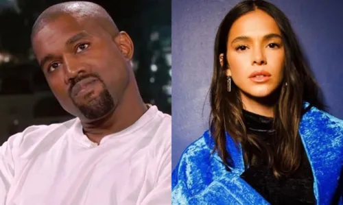 
				
					Bruna Marquezine chama atenção de Kanye West durante desfile em Londres, diz revista
				
				