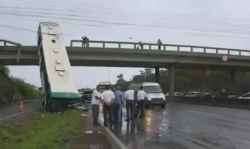 
				
					Ônibus despenca de viaduto na BR-324, em Salvador
				
				