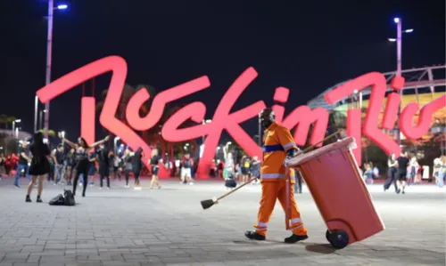 
				
					Em dois dias, são recolhidas 110 toneladas de resíduos no Rock in Rio
				
				