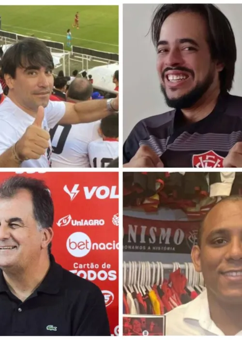 
				
					Conheça os quatro candidatos à presidência do Esporte Clube Vitória
				
				