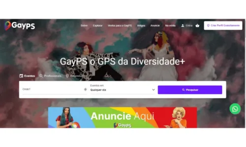 
				
					GayPS: conheça a plataforma que une serviço, especialistas e lugares para o público LGBTQIAPN+ 
				
				