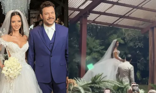 
				
					Em casamento com João Bosco, Monique Moura entra no altar a cavalo; veja vídeo
				
				
