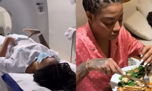 
				
					Ludmilla é internada e passa por exames após sentir fortes dores durante show
				
				