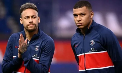 
				
					Neymar acredita que Mbappé pediu a saída dele do PSG, diz jornal
				
				