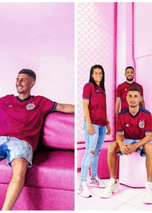 
				
					Bahia lança camisa em homenagem ao Outubro Rosa; veja detalhes
				
				