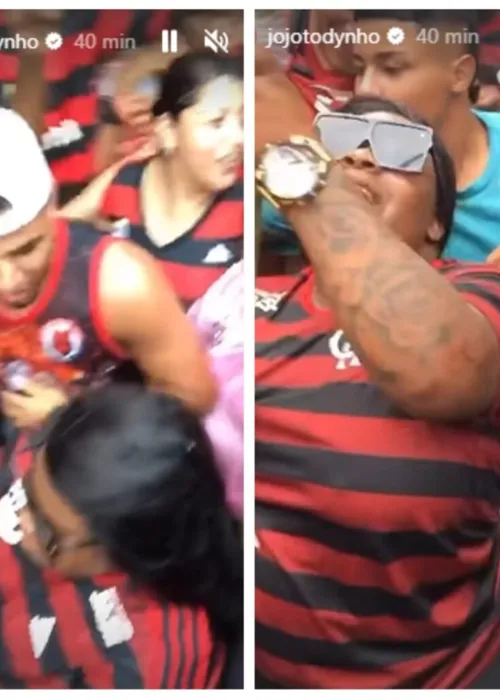 
				
					Após terminar casamento, Jojo Todynho aparece em meio à torcida do Flamengo em 'esquente' de jogo
				
				