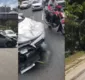 
                  Carro capota e trânsito fica congestionado na Av. Paralela, em Salvador