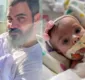 
                  Aos 3 meses de vida, filha de Juliano Cazarré passará por novo procedimento cirúrgico