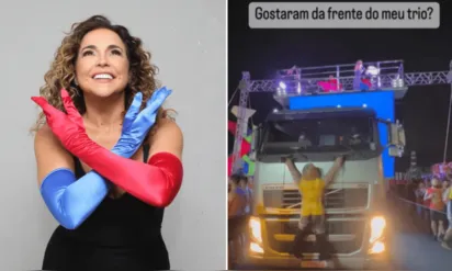 
		Trio de Daniela Mercury faz referência a bolsonarista pendurado em caminhão durante Micareta Salvador: 'Gostaram?'