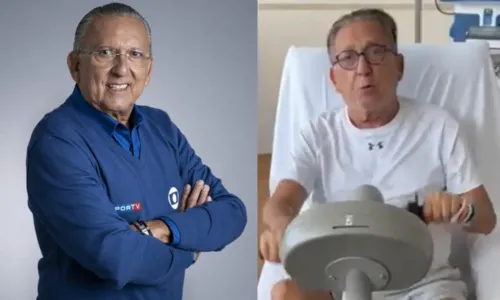 
				
					Galvão Bueno recebe alta médica e internautas comemoram: ‘Rumo ao hexa’
				
				