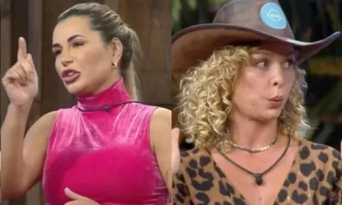 
				
					Deolane ameaça Babi em 'A Fazenda' após ser indicada para roça com André, Bia e Ruivinha
				
				