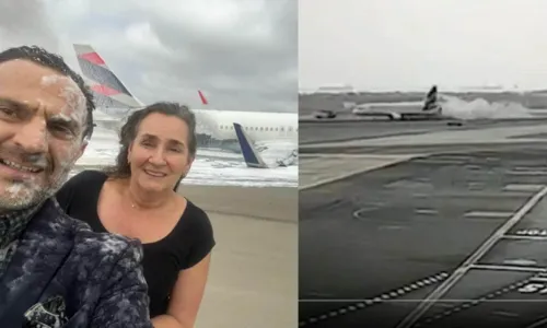 
				
					Casal que estava em avião que bateu em caminhão e pegou fogo, posta foto e viraliza na web: 'Segunda chance'
				
				