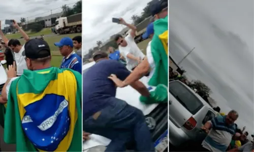 
				
					Carro atropela grupo de bolsonaristas durante bloqueio em São Paulo
				
				