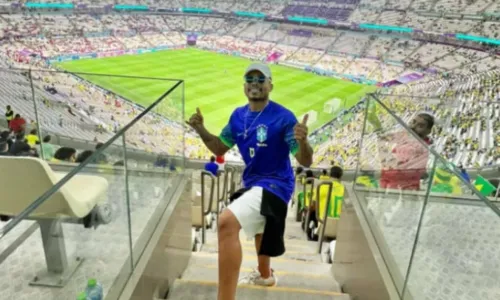 
				
					Cristian Bell viraliza nas redes sociais ao postar batalha de dança de brasileiros e árabes na Copa
				
				