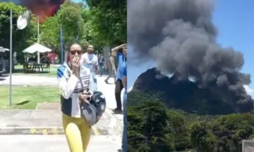 
				
					Vídeo mostra funcionários da Globo sendo retirados de estúdio atingido por incêndio
				
				