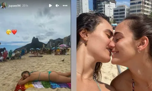 
				
					Juliana Paes e namorada aproveitam dia de folga juntas em praia no Rio de Janeiro
				
				