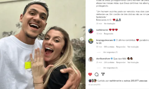 
				
					Pedro, do Flamengo, pede namorada em casamento após convocação
				
				