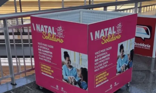 
				
					Natal Solidário: campanha arrecada alimentos nas estações de metrô de Salvador
				
				