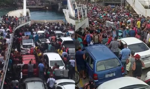 
				
					Terminais do ferryboat em Salvador e Itaparica registram fluxo intenso nesta segunda (7)
				
				