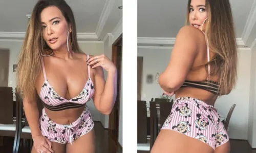 
				
					Geisy Arruda posa com micro pijama e enlouquece web: 'Deliciosa'
				
				