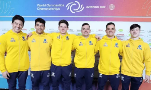 
				
					Brasil vai à final por equipes do Mundial de Ginástica Artística
				
				