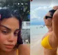 
                  Filha de Carlinhos Brown, Clara Buarque aproveita praia do Porto da Barra com amigos: 'Não quero ir embora'