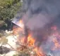 
                  Globo afirma que incêndio em cenário de 'Todas as Flores' não teve feridos