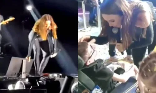 
				
					Ivete Sangalo emociona web ao descer do palco durante show para abraçar fã cadeirante; assista
				
				