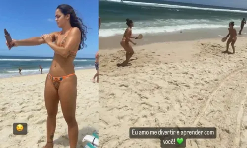 
				
					Namorada de Juliana Paes se declara durante passeio na praia: ‘Amo aprender com você’
				
				